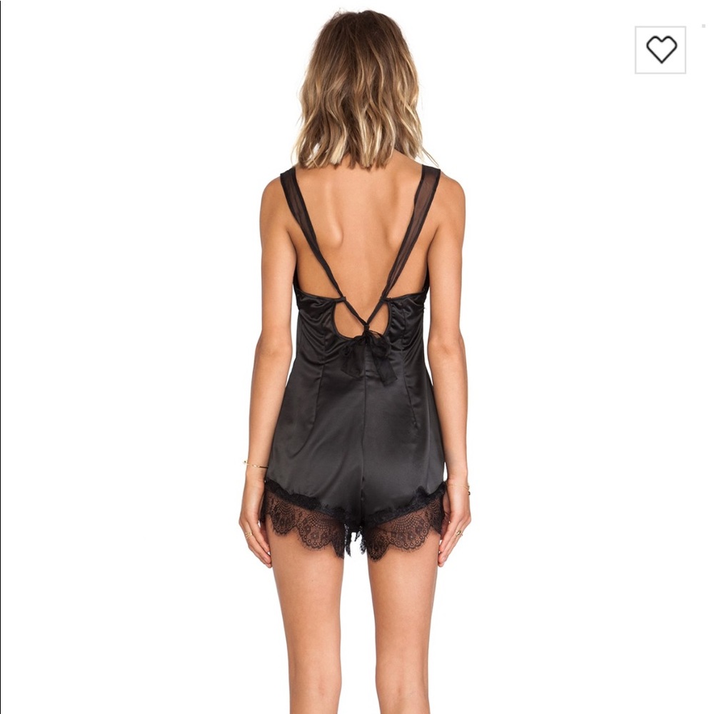 ❌SOLD❌ UNIF Black Lace Alexa Romper XS - Picture 2 of 7